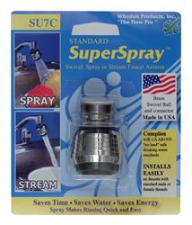 Whedon Super Spray Faucet Aerator 15/16 in. x 55/64 in. - 27 Chrome Black 