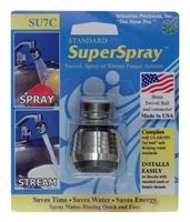 Whedon  Super Spray  Faucet Aerator  15/16 in.  x 55/64 in. - 27   Chrome  Black 