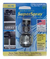 Whedon  Super Spray  Faucet Aerator  15/16 in.  x 55/64 in. - 27   Chrome  Black 