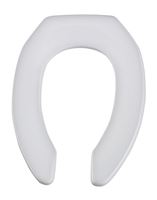 Bemis  Commerical Fastening System  Elongated  White  Plastic  Toilet Seat 