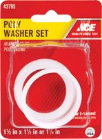 Ace  1-1/4 in. Dia. Plastic  Poly Washer  2 