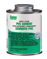 Oatey  Heavy Duty  Clear  PVC  Cement  32 oz. 