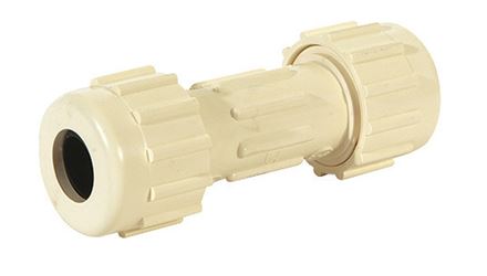 King Brothers Inc. 1/2 in. Dia. x 1/2 in. Dia. CPVC Lead-Free Compression Coupling 
