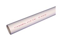 Cresline PVC Pipe 1/2 in. Dia. x 10 ft. L Plain End Schedule 40 600 psi 