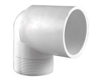 Charlotte Pipe 1/2 in. Dia. x 1/2 in. Dia. Slip To MPT Schedule 40 90 deg. PVC Street Elbow 