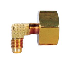 JMF 3/4 in. Dia. x 1/4 in. Dia. FHT To Flare To Flared 90 deg. Yellow Brass Elbow 