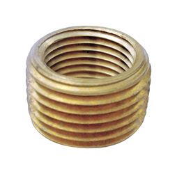 JMF 3/8 in. Dia. x 1/4 in. Dia. MPT To FPT Yellow Brass Pipe Face Bushing 