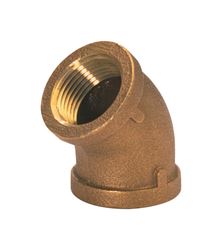 JMF 1/4 in. Dia. x 1/4 in. Dia. FPT To FPT To Compression 45 deg. Red Brass Elbow 