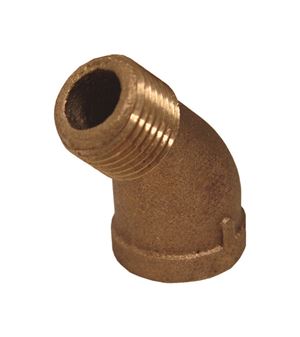 JMF 1/2 in. Dia. x 1/2 in. Dia. FPT To MPT To Threaded Red Brass Street Elbow