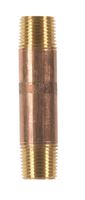 JMF 3-1/2 in. 1/2 MPT To MPT 1/2 in. Dia. Brass Pipe Nipple 