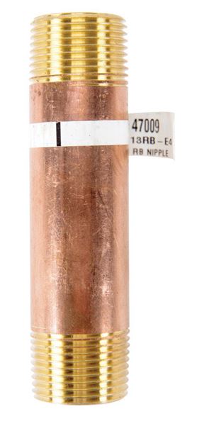 JMF 4 in. 3/4 MPT To MPT 3/4 in. Dia. Brass Pipe Nipple