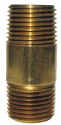 JMF 4-1/2 in. 1/2 MPT To MPT 1/2 in. Dia. Brass Pipe Nipple 
