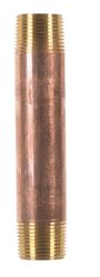JMF 3/4 MPT To MPT To Nipple 3/4 in. Dia. Red Brass Pipe Nipple 