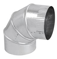 Imperial Manufacturing 3 in. Dia. x 3 in. Dia. 90 Galvanized Steel Stove Pipe Elbow 