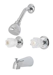 OakBrook  Tub and Shower Faucet  2 Handles  Washerless Cartridge  Chrome Finish 