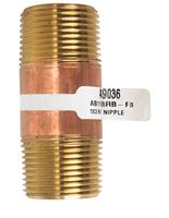 JMF 3 in. 1 MPT To MPT 1 in. Dia. Brass Pipe Nipple 