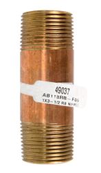 JMF 3-1/2 in. 1 MPT To MPT 1 in. Dia. Brass Pipe Nipple 