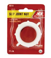Ace  1-1/4 in. Dia. PVC  Slip Joint Nut 