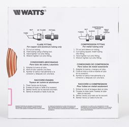 Watts Pre-Cut Copper Tubing Type G 1/4 in. Dia. x 15 ft. L 
