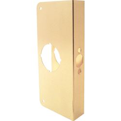 Prime-Line Door Reinforcer Entry 2.31 in. 10.69 in. x 5.69 in. x 2.31 in. Brass Solid Brass Use on T 