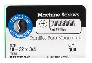 Hillman No. 10-32 Coarse Flat Machine Screws 100