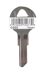 Hy-Ko  Home  House/Office  Key Blank  EZ# CG22  Single sided For Fits Chicago Locks And Cobra Traile 