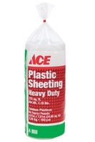 ACE  Plastic Sheeting  4 mil  x 15 ft. W x 25 ft. L Polyethylene  Clear 