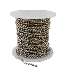 Hy-Ko Products  Aluminum  1/8 in. Dia. Beaded  Chain  Silver 
