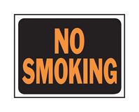 Hy-Ko  English  9 in. H x 12 in. W Plastic  Sign  No Smoking 