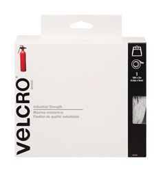 Velcro  Industrial Strength  Hook and Loop Fastener  15 ft. L x 2 in. W White 