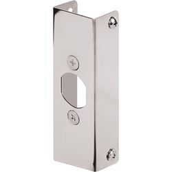Prime-Line Door Edge Reinforcer Entry 4-1/2 in. x 1 in. Stainless Steel Use on Thick Wood or Metal D 