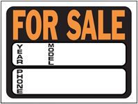 Hy-Ko  English  9 in. H x 12 in. W Plastic  Sign  Auto for Sale 