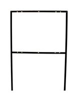 Hy-Ko  English  41-1/4 in. H x 24-1/2 in. W Steel  Sign Frame 
