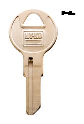 Hy-Ko  Automotive  Key Blank  EZ# IL9  Single sided Nickel-Plated Brass  Illinois  10 pk 