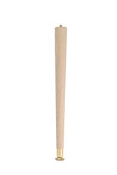 Waddell  Furniture Leg  Round Tapered Design  6 in. H Wood 