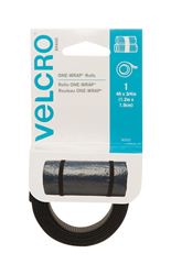 Velcro  One-Wrap  Hook and Loop Fastener  4 in. L x 3/4 in. W Black 