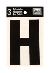 Hy-Ko  Self-Adhesive  Black  Vinyl  Letter  H  3 in. 
