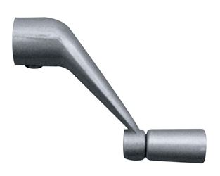 Prime-Line Painted Silver Zinc Single-Arm Casement Operator Crank Handle For Universal 
