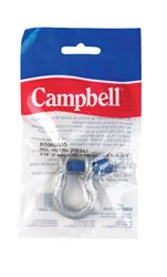 Campbell Chain  Galvanized  Forged Carbon Steel  Anchor Shackle  Silver  3/4 ton 1 pk 