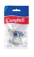 Campbell Chain  Galvanized  Forged Carbon Steel  Anchor Shackle  Silver  3/4 ton 1 pk 