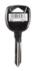Hy-Ko  Automotive  Key Blank  EZ# B93  Double sided Nickel-Plated Brass  Fits Many 2007 And Older Ig 