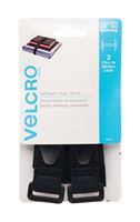 Velcro  Elastic  Strap  27 in. L x 1 in. W Black  2 pk 