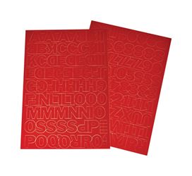Hy-Ko  Self-Adhesive  Red  1 in. Vinyl  Letters and Numbers  0-9 and A-Z 