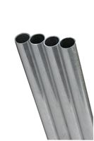 K&S Round Tube 1/4 in.  x 12 in.  Stainless steel    Carded 