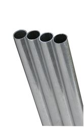 K&S Round Tube 1/2 in. x 12 in.  Stainless steel    Carded 