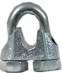 Campbell  0.13 in. Dia. Malleable Iron  Wire Rope Clip  10 