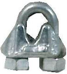 Campbell  0.2 in. Dia. Malleable Iron  Wire Rope Clip  100 