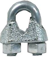 Campbell  0.25 in. Dia. Malleable Iron  Wire Rope Clip  10 