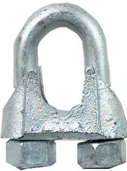 Campbell  0.75 in. Dia. Malleable Iron  Wire Rope Clip  5 