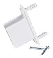 Rubbermaid  Fast Track Wall/End Bracket  White 